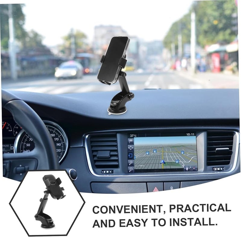 Universal Car Phone Holder Dashboard Mount with 360 Rotation Strong Suction Cup Easy Install All Mobile Devices - Image 3